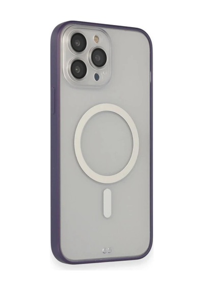 Apple Uyumlu   iPhone 14 Pro Max Kılıf Grand Magneticsafe Kapak - Mor