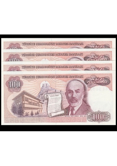 7 Ems A44 4 Adet Seri Talipli 100 Lira Çil