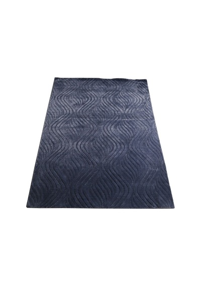 Çam Halı Emboss Jr 10 Blue Modern Desen Yeni Zellanda Yünü Ve Vis 130X190 Mavi