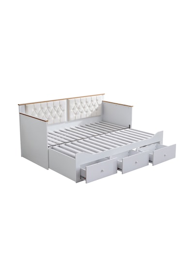 Alaçatı Divan Çekmeceli Açılır Çift Kişilik Karyola + Soft Yatak