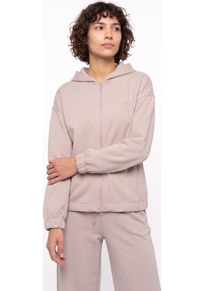 Jeep J6wl-swt7030 Bej Kadın Kapüşonlu Oversize Sweatshirt