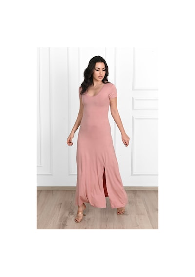 Koza Butik Kadın Yırtmaç Detaylı Elbise 5174-23 001