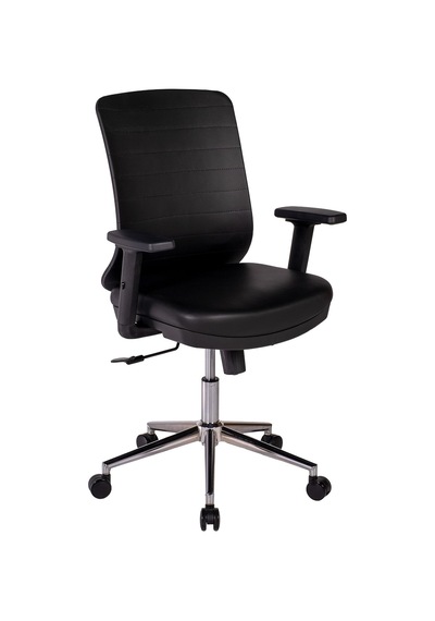 Ofisbazaar Up Deri Çalışma Koltuğu Ergonomik Şef Ve Toplantı Koltuğu Martin 01- Siyah Deri Siyah Ofisbazaar Up Deri Çalışma Koltuğu Ergonomik Şef Ve Toplantı Koltuğu Martin 01- Siyah Deri Siyah