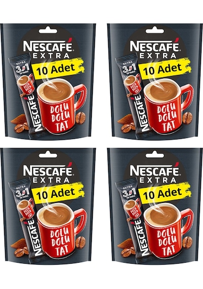 Nescafe 3ü1 Arada Extra Kahve 4 x 10'lu