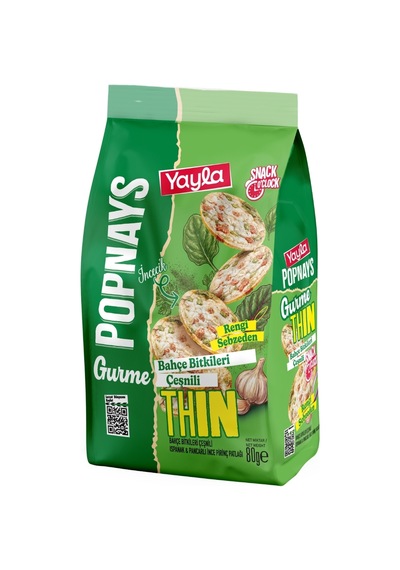 Yayla Popnays Gurme Bahçe Bitkileri Çeşnili Ispanak Ve Pancarlı İnce Pirinç Patlağı 80 G X10