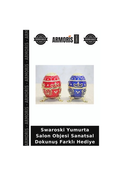 Swaroski Yumurta Salon Objesi Sanatsal Dokunuş Farklı Hediye