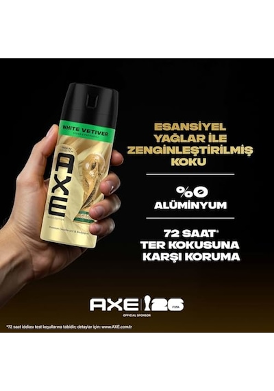 Axe Premium Collection Erkek Deodorant & Bodyspray White Vetiver 150 Ml