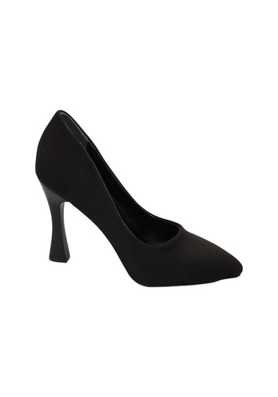 Bluefeet Siyah Süet Topuklu 8 Cm Kadın Stiletto Ayakkabı Siyah