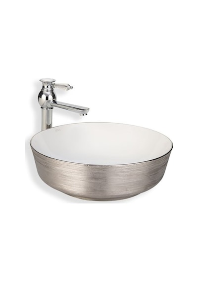 E-5004g Tezgah Üstü Porselen Lavabo Renkli