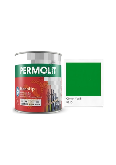 Permolit Monotip Astarlı Antipas Boya Çimen Yeşil 0.75 Lt.