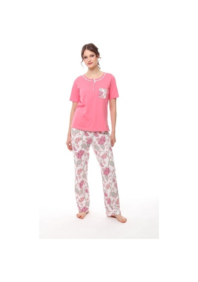 Pijadore 1439 Kadın Kısa Kollu Pijama Takım 001