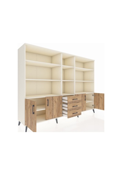 Hyperion Dolap 11 Raflı 3 Çekmeceli 4 Kapaklı 220x44x163 Aytaşı-ç Aytaşı-çam Hyperion Dolap 11 Raflı 3 Çekmeceli 4 Kapaklı 220x44x163 Aytaşı-ç Aytaşı-çam