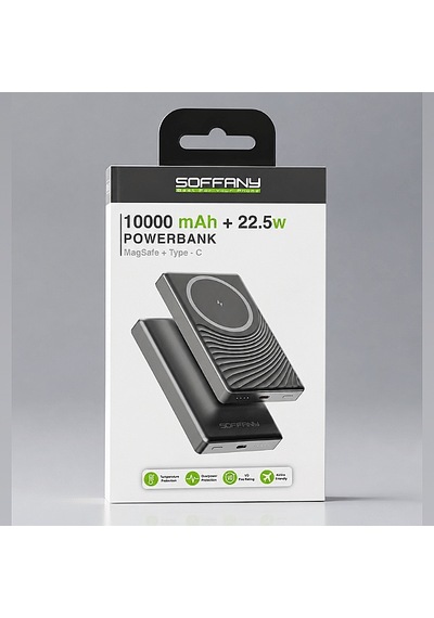 Ehz-70 22.5w Hızlı Şarj Pd Magsafe Powerbank 10000 Mah Hızlı Slim Siyah