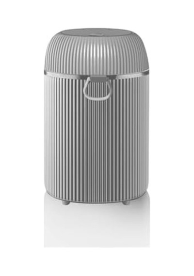 Banyo Ve Mutfak Için Click Kapak Çöp Kovası 10 Litre Gri 3097