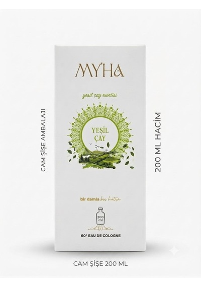Yeşil Çay Esintisi Kolonya 200 Ml Ferahlatıcı Ve Hoş Kokulu