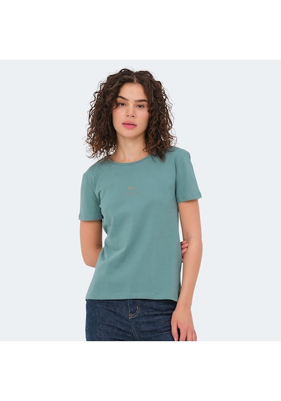 Slazenger VIRAJ Kadın  Su Yeşili Tişört
