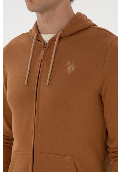 U.S. Polo Assn. Erkek Camel Örme Hırka 50313748-VR233