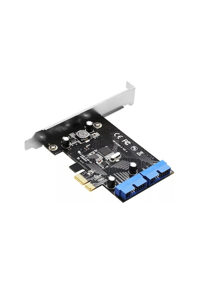 Pcı Express Pcı-E Usb 3.0 Kart 4817P Pcıe 2 Port 19 20 Pin Çoklay