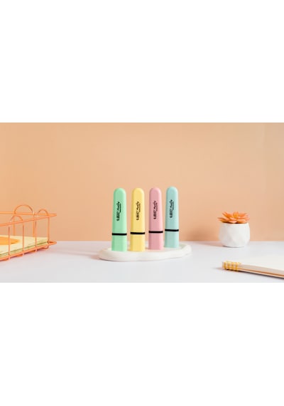 Bıc Highlighter Flat Pastel Fosforlu Kalem Seti 10 Lu Çok Renkli