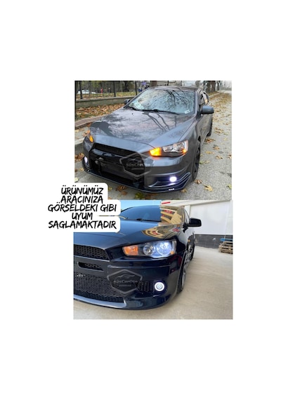 Mitsubishi Lancer 2007-2014 Uyumlu Üniversal Mercekli Angel Sis Farı Metal Su Geçirmez 76 Mm Halkalı Gündüz Farı Sis Farı 58099833