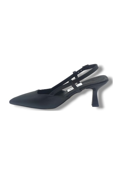 C-shoes Nb100-26 Cilt İnce Kısa Topuklu Kadın Stiletto Siyah