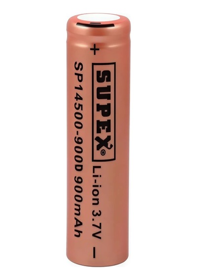 Supex Sp14500-900d 3.7v 900mah Li-ion Düz Kafa Pil