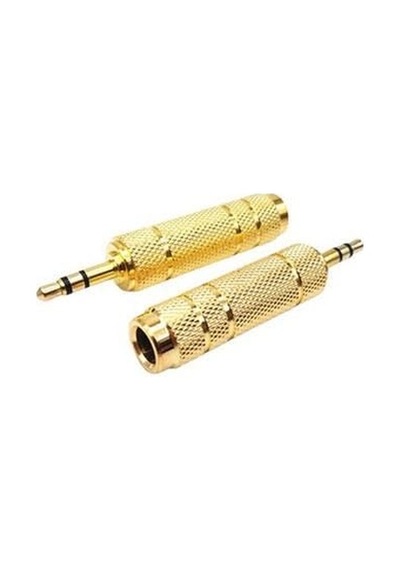 Altın 3.5 Mm Erkek Jack 6.3 Mm Gitar Jack Çevirici 1 Adet