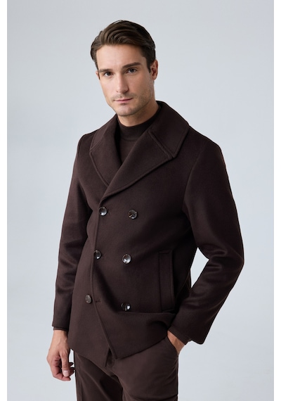 Danger Erkek Relaxed Fit Yün Kruvaze Kaşe Palto Kahverengi 4350dngr Danger Erkek Relaxed Fit Yün Kruvaze Kaşe Palto Kahverengi 4350dngr