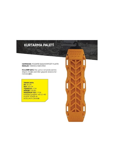 Bushman Kar Kum Çamur Paleti Büyük 2'Li Set / Siyah
