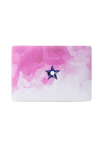 Macbook Air 13 İnç Kılıf A2337 M1 A2179 A1932 Uyumlu Hard Case Sert Kapak Suluboya Desenli Uv Baskılı Koruyucu Kılıf İnce Hafif Laptop Kılıfı Pembe Belirtilmemiş