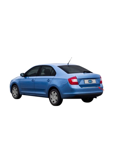 Omsa Skoda Rapid Krom Arka Tampon Eşiği Taşlı 2012 Ve Sonrası