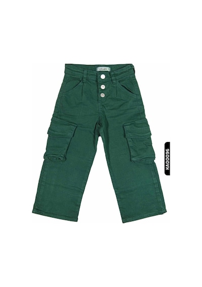 Escabel Xo Kids Kargo Cepli Düğmeli Düz Paçalı Kız Çocuk Pantolon 5-14 Yaş 23022 Petrol Yeşili Escabel Xo Kids Kargo Cepli Düğmeli Düz Paçalı Kız Çocuk Pantolon 5-14 Yaş 23022 Petrol Yeşili