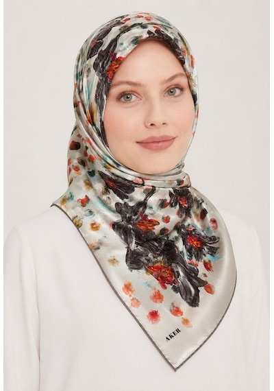 Aker Sura İpek Eşarp - 2026 İlkbahar-yaz -a9126701m Gri