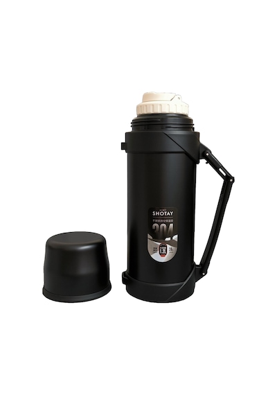 Shotay Adventure 1200ml Outdoor Çelik Termos Siyah St-8213s