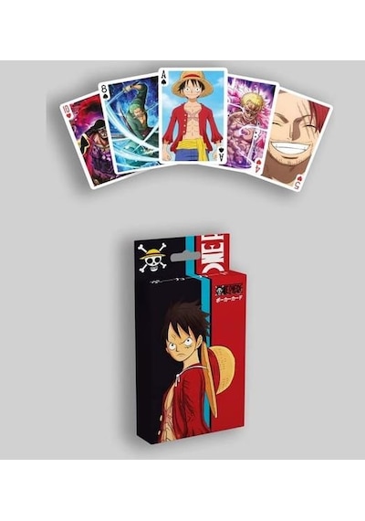 İskambil Kağıdı Anime One Piece Poker Oyun Kartı 54 Adet İskambil Destesi