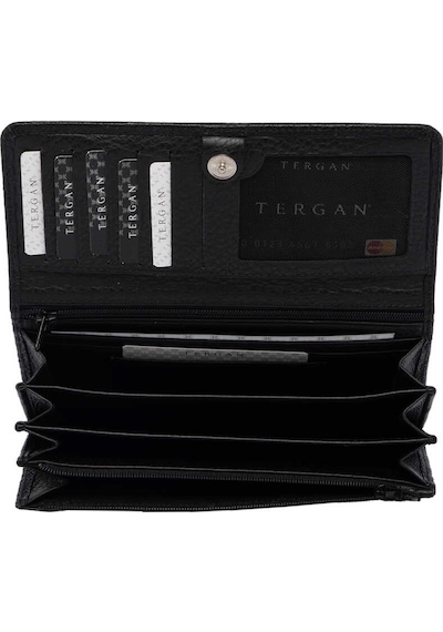 Tergan Siyah Deri Kadın Cüzdan - S1cb00005787-a41 Siyah