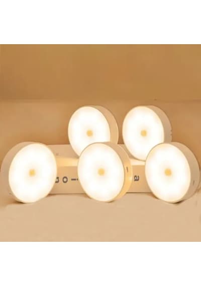 Harekete Duyarlı Sensörlü Sarjlı Mıknatıslı Gün Işık Led Mutfak, Banyo, Yatak Odası Led Işık 6 Günışığı
