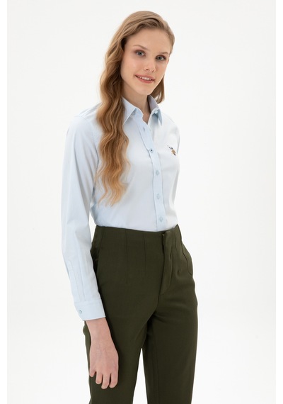 U.s. Polo Assn. Kadın Açık Mavi Gömlek Basic 50308038-vr003 Acık Mavı