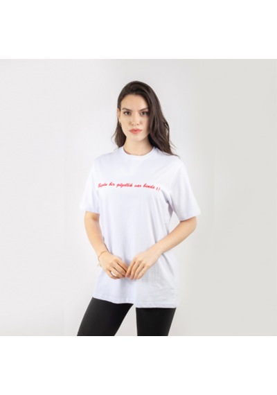 Gisele Kadın Beyaz T-Shirt Beyaz