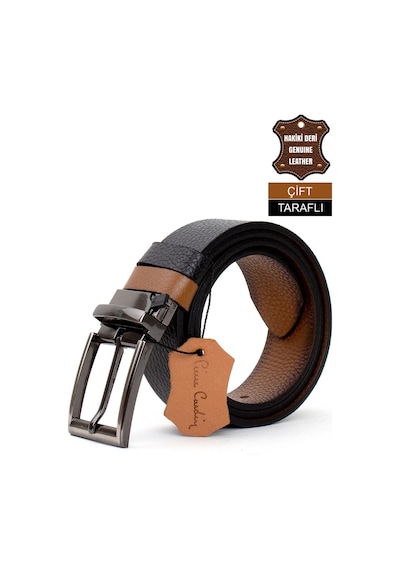 Pierre Cardin Pc406 Erkek 4 Cm Çift Taraflı Kemer Taba-taba Taba