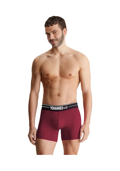 Yohannes Club, Erkek Özel Seperatörlü Pamuklu Boxer, Renk Seçenekli, 3'lü Paket, Bordo,yeşil,mavi Çok Renkli