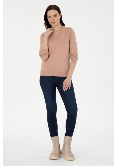 Pierre Cardin Kadın Pudra Kazak /triko 50300803-vr042 Pudra