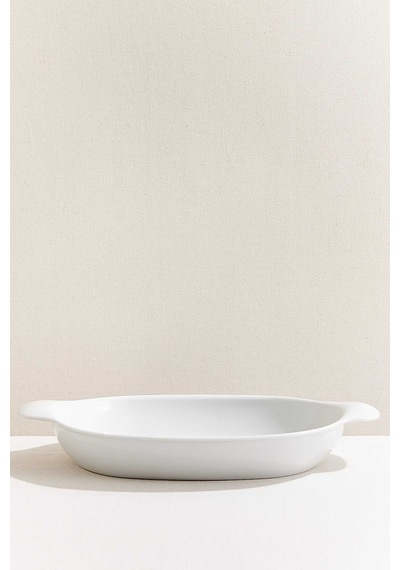 Pasabahce Organic Porselen Oval Fırın Kabı 48 Cm Beyaz - 1 Adet