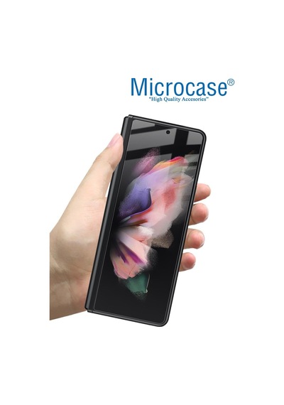 Microcase Samsung Uyumlu Galaxy Z Fold 3 Hydrogel Esnek Ön Arka Koruma F