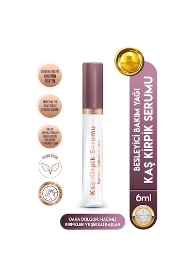Kaş Kirpik Serumu 6 Ml Besleyici Bakım Yağı 6 Ml Diğer