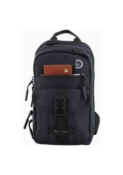 Discovery Shield Rfıd Korumalı Sürdürülebilir Sling Sırt Çantası Siyah 1