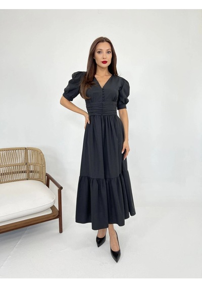 Valensdesign 6411 Elbise-siyah Si Yah
