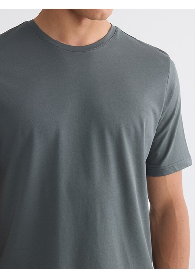 Lcwaıkıkı Classic Yeşil Regular Fit Basic Erkek Dry Touch Tişört