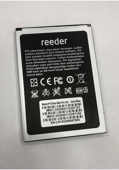 Reeder P13 Blue Max Pro Lite Batarya