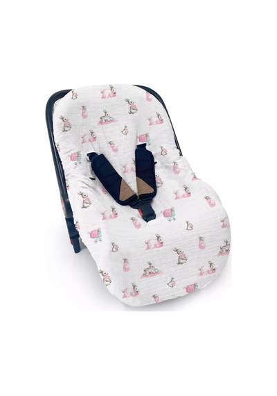 Müslin Puset Kılıfı Bébé Lapin Rose